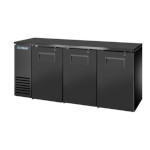 True TBB24-72-3S-Z1-BST-B-1 - Back Bar Cooler, two-section, 72-1/8