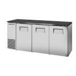 True TBB24-72-3S-Z1-BST-S-1 - Back Bar Cooler, two-section, 72-1/8