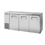 True TBB24-72-3S-Z1-SFT-S-1 - Back Bar Cooler, two-section, 72-1/8