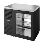 True TBR36-PTSZ1-L-B-G-G-1 - Back Bar Cooler, pass-thru, one-section, 36