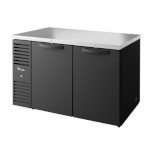 True TBR60-PTSZ1-L-B-SS-SS-1 - Back Bar Cooler, pass-thru, two-section, 60