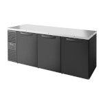 True TBR84-PTSZ1-L-B-SSS-SSS-1 - Back Bar Cooler, pass-thru, three-section, 84