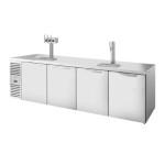 True TDR108-RISZ1-L-S-SSSS-1 - Draft Bar Cooler, four-section, 108