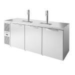 True TDR84-PTSZ1-L-S-SSS-SSS-1 - Draft Bar Cooler, pass-thru, three-section, 84