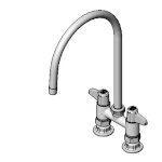 T&S Brass 5F-4DLS09 - Equip Base Faucet, deck mount, 9