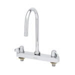 T&S Brass 5F-8CLX05 - Workboard Faucet, swivel, 8
