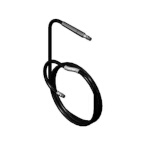 T&S Brass 5HR-2HSE-50 - Hose Assembly, 50 ft., medium pressure (2250 p.s.i.), black