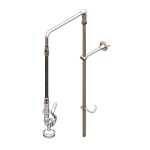 T&S Brass B-0111-02 - Pre-Rinse Unit Without Base Faucet, overhead swivel goosen