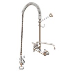 T&S Brass B-0133-01-CR - EasyInstall Pre-Rinse Unit, spring action, 8