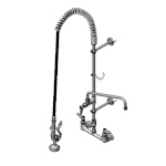 T&S Brass B-0133-063X - Pre-Rinse Unit, wall mount, 8