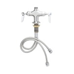 T&S Brass B-0200-LN - Pantry Base, double, deck mounted, lever handles