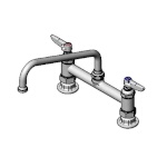 T&S Brass B-0220-061X - Pantry Mixing Faucet, double, deck mount, 8