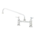 T&S Brass B-0221-CR - Faucet, ceramic cartridges, deck mixing faucet, 12