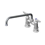 T&S Brass B-0225-CR - Pantry Faucet, double, deck mount, 4