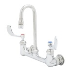 T&S Brass B-0230-132XA-CR - Pantry Faucet, double, wall mount, 8