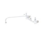 T&S Brass B-0230-CC-CR - Pantry Mixing Faucet, double, wall mount, 8