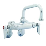 T&S Brass B-0237 - Sink Mixing Faucet, wall mounted, adjustable inlet arms - 1/2