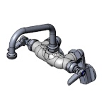 T&S Brass B-0238 - Outlet Adapter, sink mixing faucet, with B-GFE