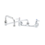 T&S Brass B-0266-CR-SC - Pantry Mixing Faucet, double, wall mount, 8