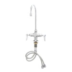 T&S Brass B-0302 - Pantry Faucet, double, single hole base, 4