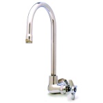 T&S Brass B-0310 - Single Sink Faucet, with gooseneck, wall mounted, 10-3/4