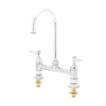 T&S Brass B-0321-NPL - Pantry Faucet, double, deck mount, 8