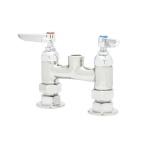 T&S Brass B-0325-LNCC - Pantry Faucet, double, swivel base, deck mount, 4