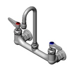 T&S Brass B-0330-01 - Pantry Faucet, double, wall mount, 8