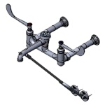 T&S Brass B-0363 - Service Sink Faucet, wall mount, 8