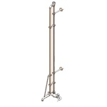 T&S Brass B-0491-01 - Service Sink Faucet, wall mount, adjustable centers, eleva