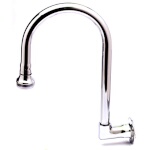 T&S Brass B-0535 - Spout, rigid gooseneck, wall mounted, 5-1/2