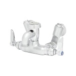 T&S Brass B-0669-02 - Service Sink Faucet, wall mount, adjustable center, integral stop