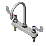 T&S Brass B-1142-04 - Workboard Mixing Faucet, deck mount, 8