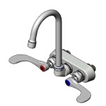 T&S Brass B-1146-02A-WH4 - Faucet Workboard, 4