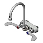 T&S Brass B-1146-04 - Faucet Workboard, splash mounted, 4