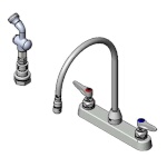 T&S Brass B-1172-T - Faucet Workboard, deck mount, 8