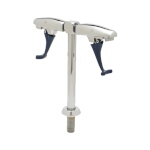 T&S Brass B-1215 - Double Glass Filler Faucet, pedestal, push back, wall mounted