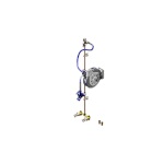 T&S Brass B-1453 - Hose Reel System, open, wall mount, coated steel, 3/8