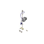 T&S Brass B-1454 - Hose Reel Assembly, open, coated, 35' hose, with blue front t