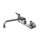 T&S Brass B-2299-CR - Pantry Mixing Faucet, double, wall mount, 8