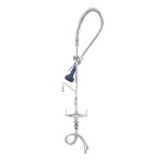T&S Brass B-2338-08 - Pre-Rinse Unit, spring action gooseneck, single hole with