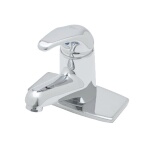 T&S Brass B-2703-VF05 - Faucet, single lever, deck mount, single hole, rigid bas