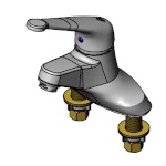 T&S Brass B-2711-LH - Faucet, single lever, deck mount, 4