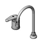 T&S Brass B-2742 - Faucet, single lever, side mount, 6