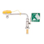 T&S Brass EW-7612 - Eyewash Unit, swing away design, deck mounted on right of sink