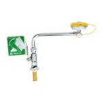 T&S Brass EW-7612LH - Eyewash Unit, swing away design, deck mounted on left of sink