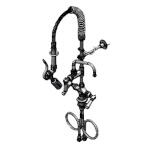 T&S Brass MPW-2DCN-06 - Mini Pre-Rinse Unit, single hole, dual temp, spray valve