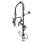T&S Brass MPY-2DCN-08-CR - Easy Install Pre-Rinse Unit, single-deck mount base m