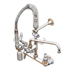 T&S Brass MPY-8WLN-12-4C - EasyInstall Mini Pre-Rinse Unit, wall mount, 8