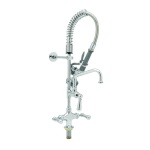 T&S Brass MPZ-2DCN-06 - Mini Pre-Rinse Unit, single hole deck base faucet, compa
